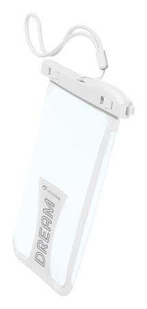 Vodotěsné univerzální pouzdro pro mobilní telefony Cellularline VOYAGER 2019, bílé - VOYAGER19W