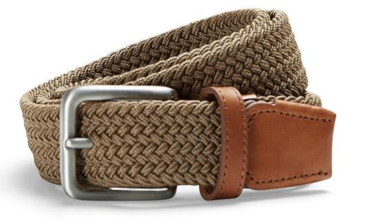 Jack&Jones Pánský opasek JACSPRING 12118114 Incense 105 cm - mJC1272-105cm