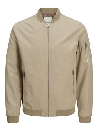 Jack&Jones Pánská bunda JJERUSH BOMBER 12165203 Crockery, XXL - mJC1243-XXL