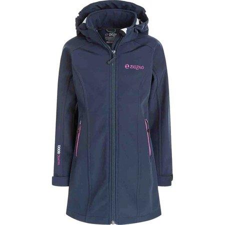 Zigzag Dívčí softshellová bunda Mansiy navy blazer 12/152-158 - Z191015-2048A-12/152-158