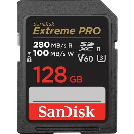 SanDisk Extreme PRO 256 GB V60 UHS-II SD cards, 280/150 MB/s,V60,C10,UHS-II - SDSDXEP-256G-GN4IN