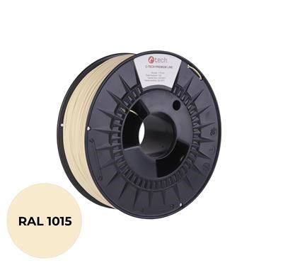 C-TECH Tisková struna (filament) PREMIUM LINE, PETG, slonová kost světlá, RAL1015, 1,75mm, 1kg - 3DF-P-PETG1.75-1015