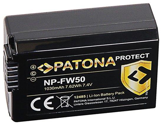 PATONA baterie pro foto Sony NP-FW50 1030mAh Li-Ion Protect - PT12485