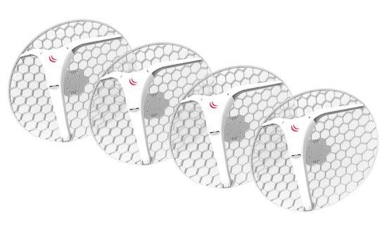 MikroTik RouterBOARD LHG XL 5 ac - outdoor klient, anténa 27 dBi, 7°, 802.11a/n/ac, L3 (5GHz), sada 4ks - RBLHGG-5acD-XL4pack