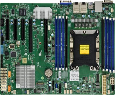 SUPERMICRO MB 1xLGA3647, iC622, 8x DDR4 ECC,10xSATA3, 1xM.2, PCI-E 3.0/2,2,1(x16,x8,x4),2x 10Gb LAN,IPMI - MBD-X11SPi-TF-O
