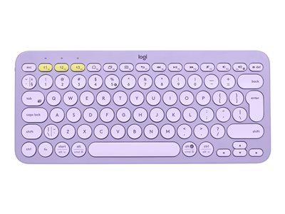 Logitech K380 Multi-Device Bluetooth Keyboard - Klávesnice - bezdrátový - Bluetooth 3.0 - QWERTY - US mezinárodní - lavender lemonade - 920-011166