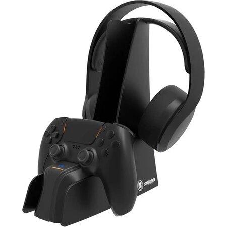 SnakeByte nabíječka 2v1 Dual Charge & Headset Stand 5 pro PS5 černá - SB918636