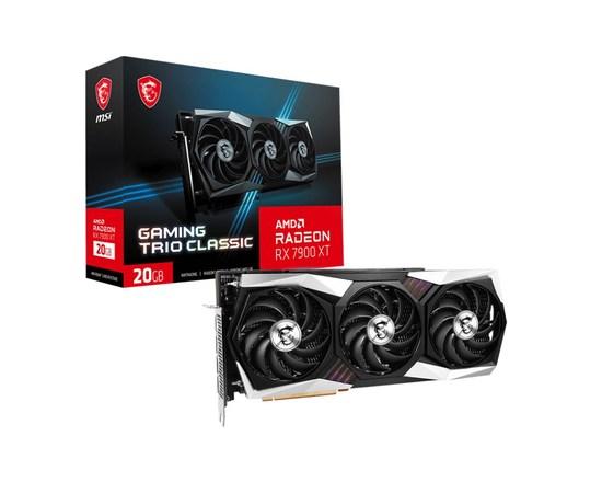 MSI VGA AMD Radeon RX 7900 XT GAMING TRIO CLASSIC 20G, RX 7900 XT, 20GB GDDR6, 3xDP, 1xHDMI - RX 7900 XT GAMING TRIO CLASSIC 2