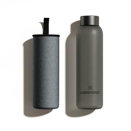 Waterdrop Skleněná lahev černá matná 600 ml