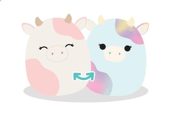 SQUISHMALLOWS 2v1 kravička Caedyn a Caedia - SQFP00064