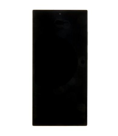 LCD display + Dotyk + Přední kryt Samsung S918 Galaxy S23 Ultra Black (Service Pack)  - 57983113531