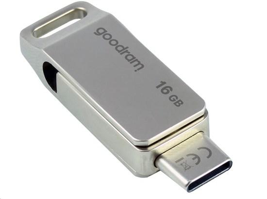 GOODRAM Flash Disk 16GB ODA3, USB 3.2, stříbrná - ODA3-0160S0R11
