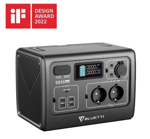 Bluetti PowerOak EB55 Portable Power Station | 700W 537Wh - EB55-B