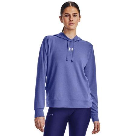 Under Armour Dámská mikina Rival Terry Hoodie baja blue L - 1369855-495-L