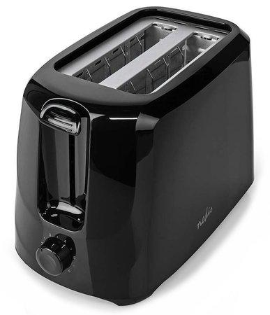 NEDIS topinkovač/ 2 otvory/ 6 úrovní nastavení/ 700 W/ černý - KABT150EBK