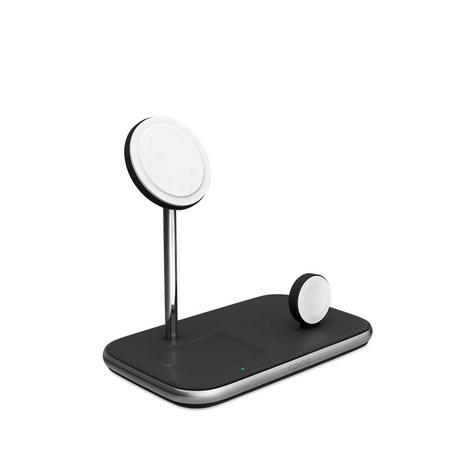 Epico 3in1 bezdrátová nabíječka Made for MagSafe s adaptérem v balení - černá - 9915101300199