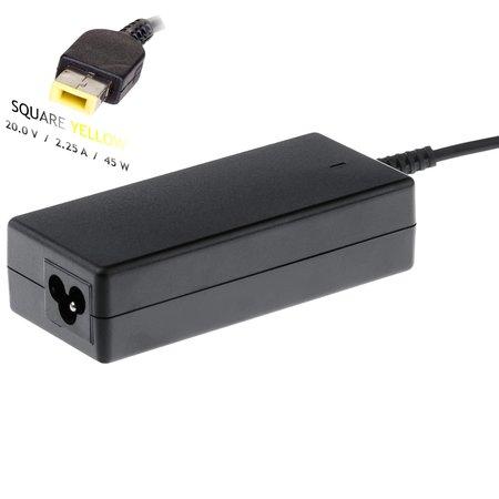TRX Akyga 45W napájecí adaptér/ nabíječka/ IBM/ Lenovo/ 20V/ 2.25A/ Square yellow SlimTip konektor/ neoriginální - AK-ND-51
