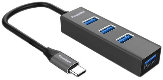 PremiumCord 5G USB Hub Type C na 4x USB 3.2 Gen 1 - ku31hub09