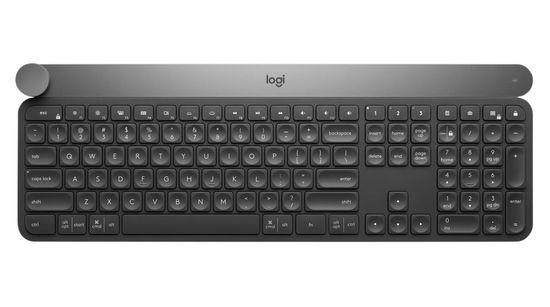 Logitech Craft Advanced with Creative Input Dial - Klávesnice - podsvícená - Bluetooth, 2.4 GHz - QWERTY - britská - 920-008503