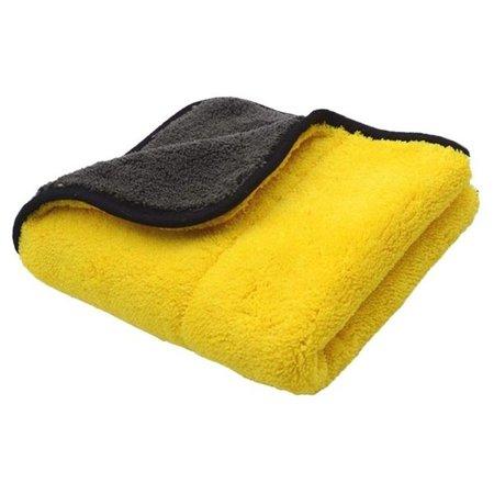 COLORWAY oboustranná utěrka z mikrovlákna/ 50x60/ 800gsm/ pro automobil/ žluto-šedivá - CW-5608
