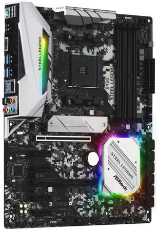 ASRock B450 Steel Legend / AM4 / 4x DDR4 DIMM / HDMI / DP / M.2 / USB-C / ATX - B450 STEEL LEGEND