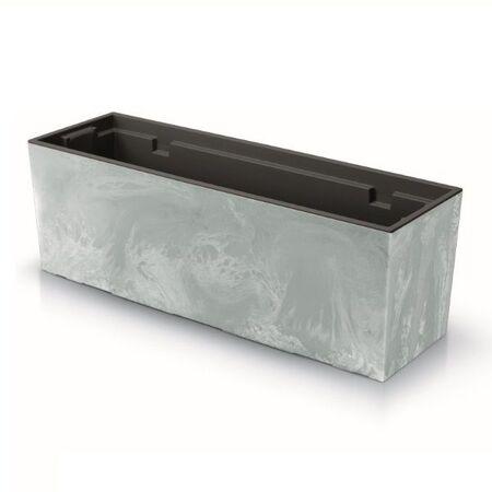 Prosperplast Květináč-truhlík 58cm, šedý URBI CASE BETON EFFECT - DUC600E-422U