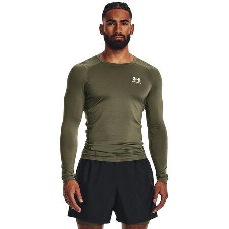 Under Armour Pánské kompresní triko HG Armour Comp LS marine od green XL - 1361524-390-XL