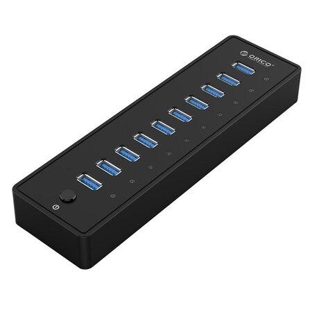 Napájený rozbočovač USB Orico 10 v 1 USB 3.0