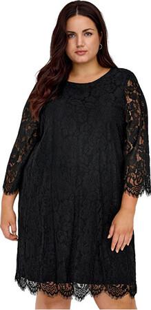 ONLY CARMAKOMA Dámské šaty CARADIA Regular Fit 15292509 Black 3XL - mOC0280-3XL