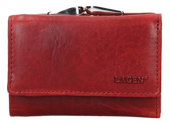 Lagen Dámská kožená peněženka HT-33/T Red