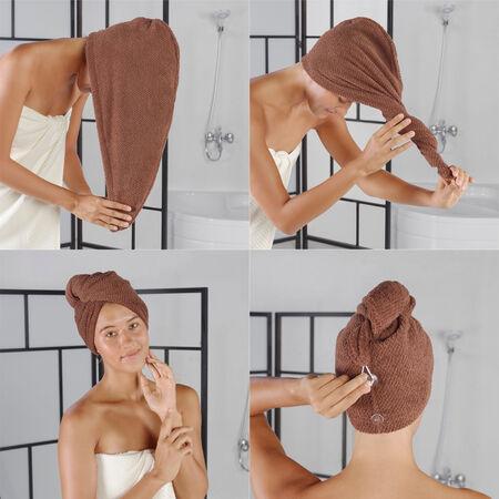 L'essentiel Maison Hair Towel Set (2 Pieces) Bone - Brown - 192DCH1504