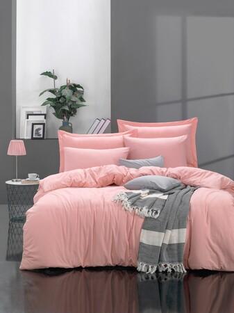 L'essentiel Maison Ranforce Double Duvet Cover Set Fresh Color - Pink Pink - 162ELR9684