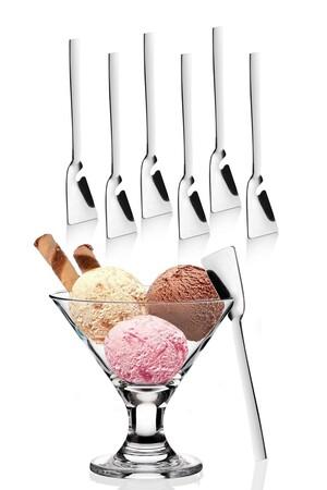 Hermia Ice Cream Spoon Set (6 Pieces) MRT - 84 - 196RWE3802