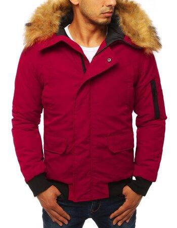 Dstreet Bordová pánská zimní bunda TX2872 Velikost: XL, bordó - 24294-9