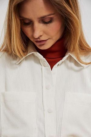 MOODO Manšestrová košile - m, ecru - Z-KO-3920 OFF WHITE; M