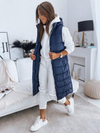 Dstreet Dámská prošívaná vesta ALENA modrá TY3136 S - 43535-6