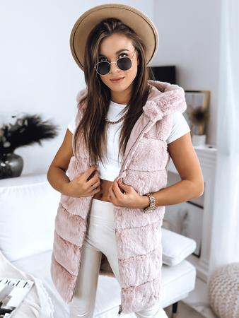 Dstreet ASHTON dámská vesta růžová TY3338 M - 43839-7