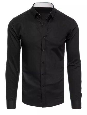 Dstreet Černá pánská košile DX2347 XL - 44201-9