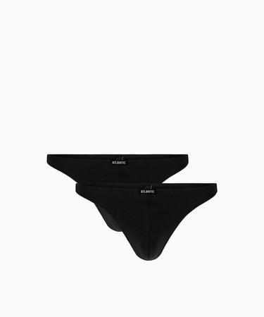 Atlantic Pánská tanga 2Pack - černá Velikost: XL - 2BMP-253-CZARNY-XL