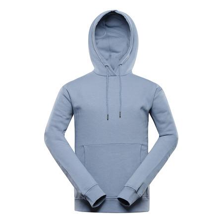 NAX Pánská mikina AZER metal blue M, Modrá - MSWB398667NX_M