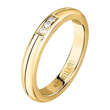 Morellato Slušivý pozlacený prsten s krystaly Love Rings SNA47 52 mm - sMO4285-52