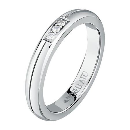 Morellato Slušivý ocelový prsten s krystaly Love Rings SNA48 52 mm - sMO4286-52