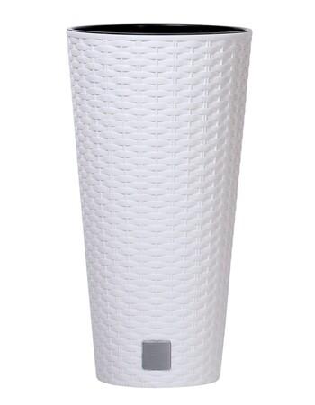 Květináč Prosperplast Rato Tubus s vkladem bílý 30 cm  - DRTUS300-S449