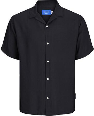 Jack&Jones Pánská košile JORJEFF Relaxed Fit 12256322 Black S - mJC2067-S