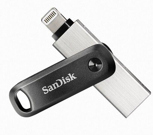 SanDisk iXpand Flash Drive Go 128GB / pro iPhone a iPad / Lightning / USB 3.0 / černý - SDIX60N-128G-GN6NE