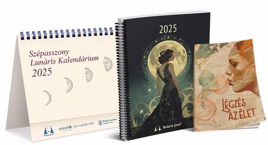 Lunárny kalendár Krásnej panej 2025 maď. - 9788075311306