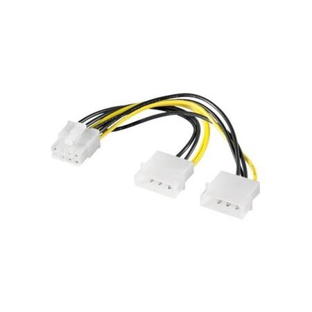 PremiumCord Redukce napájecí 2x5.25" Molex - 8 pin pro PCI-E grafické karty - kn-13