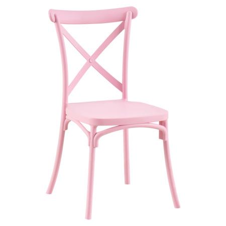 Kondela Stohovatelná židle, růžová, SAVITA - 0000396137