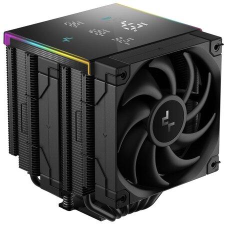DEEPCOOL chladič AK620 Digital Pro / 2x120mm fan / 6x heatpipes / pro Intel i AMD/ černý / digitální display více hodnot - R-AK620-BKAPMN-G