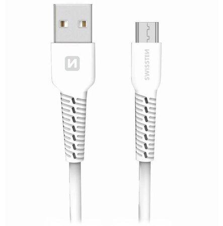 Swissten datový kabel usb / micro usb 1,0 m bílý - 71505521
